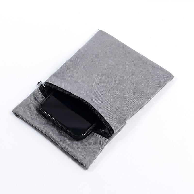Сумка-чехол для бега на руку LiveUp двойной карман до 7'' Grey (515aa602)