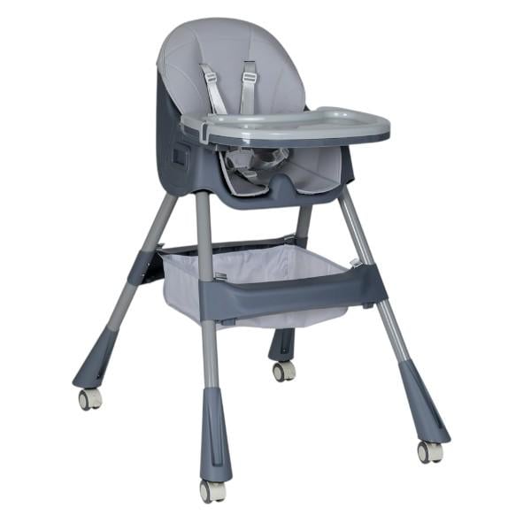 Стульчик для кормления Bambi складной экокожа Gray (M 5722)