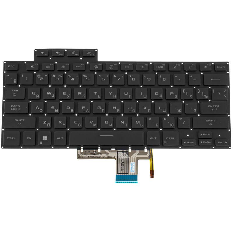 Клавиатура для ноутбука Asus GU603Z series rus без фрейма/подсветки клавиш Black (169972)