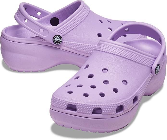 Сабо жіночі Crocs Women's Classic Platform Clog Orchid р. 36-37 Фіолетовий (8183)