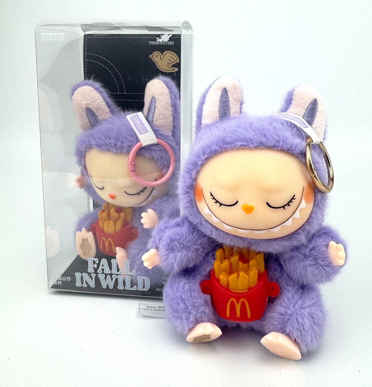 М'яка іграшка-брелок Лабубу 16 см Фіолетовий (27877792) - фото 2 М'яка іграшка-брелок Лабубу 16 см Фіолетовий (27877792) - фото 2