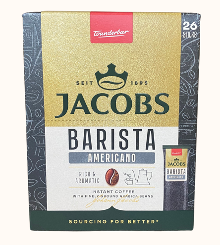 Кофе растворимый с добавлением молотого Jacobs Бариста Американо 26 шт. 1,8 г (27222268)