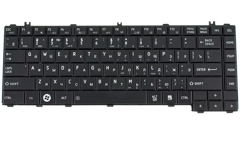 Клавиатура для ноутбука Toshiba Satellite C645 Черный (180575)