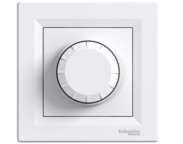 Димер поворотний ASFORA 600 Вт внутрішня 230В C1 Білий Димер поворотний ASFORA 600 Вт внутрішня 230В C1 Білий