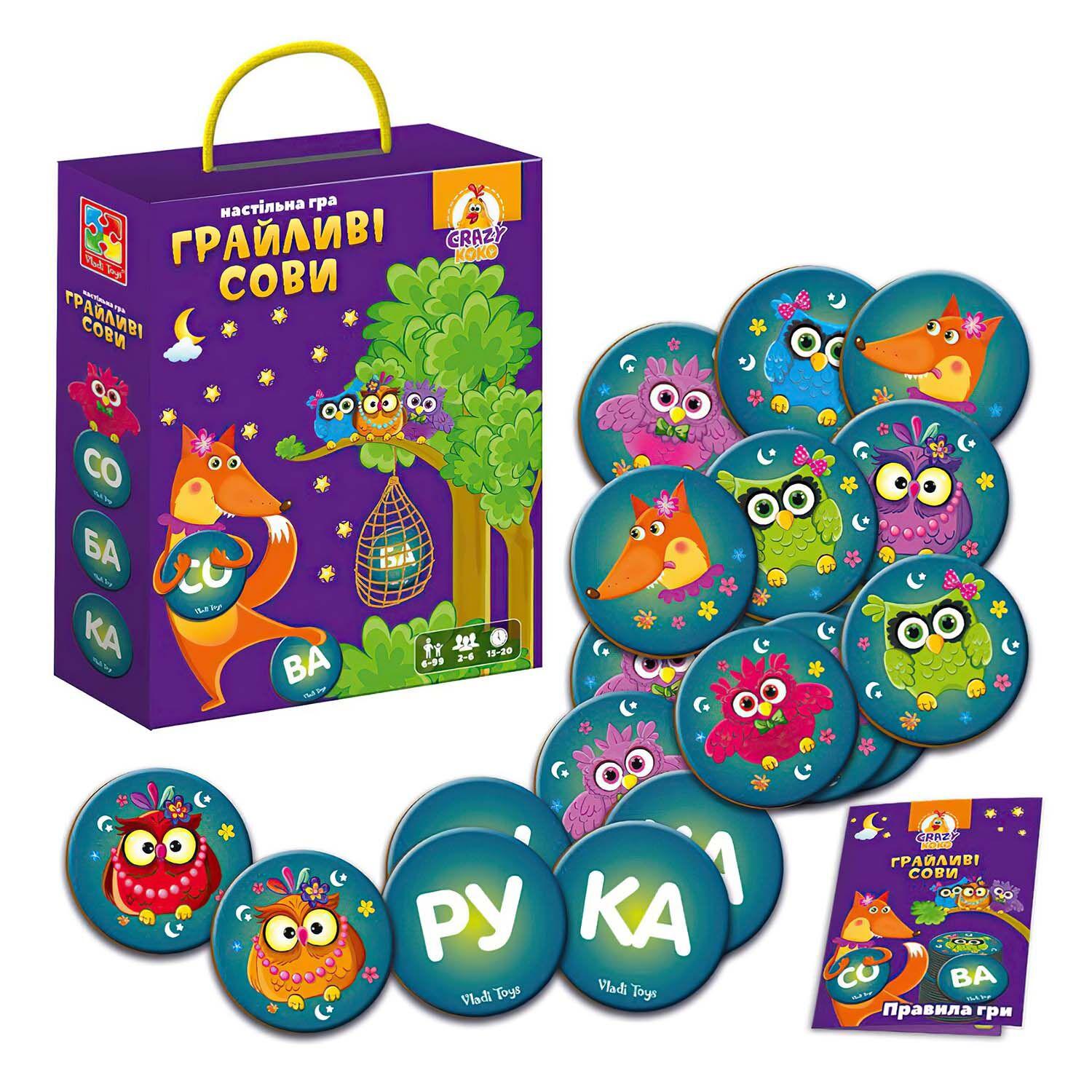 Настольная игра Vladi Toys VT 8033-08 12 Вижу слово! Игривые совы (161784) Настольная игра Vladi Toys VT 8033-08 12 Вижу слово! Игривые совы (161784)
