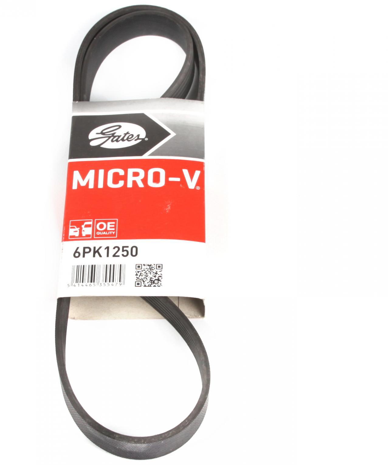 Ремень генератора GATES Fiat Scudo/Opel Combo 1.7D/DTI/2.0D 01- (6PK1250)
