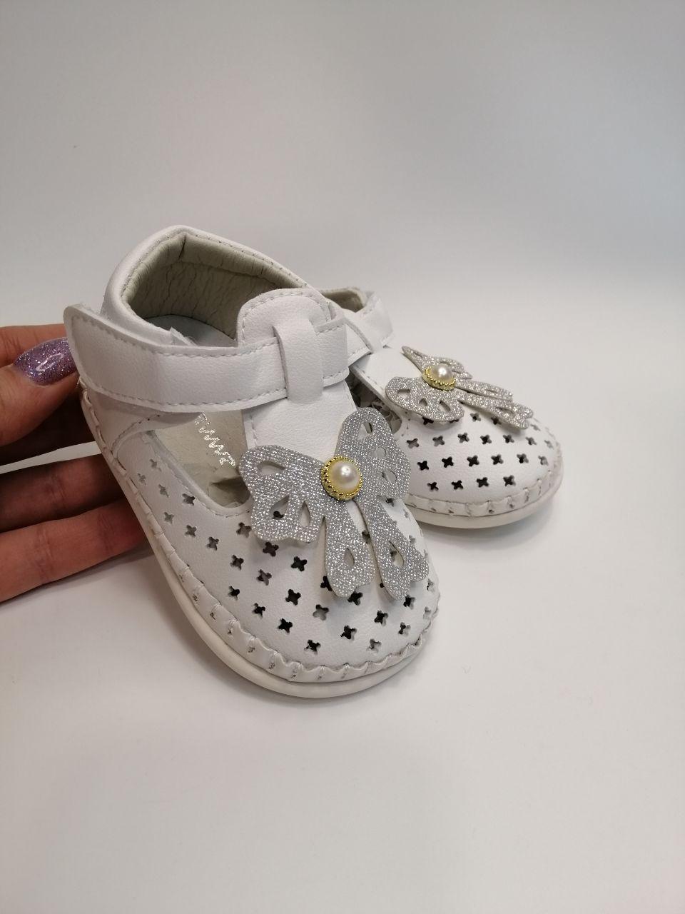 Пинетки для девочки Apawwa р. 20 131 см Белый (40 FC white) - фото 2 Пинетки для девочки Apawwa р. 20 131 см Белый (40 FC white) - фото 2