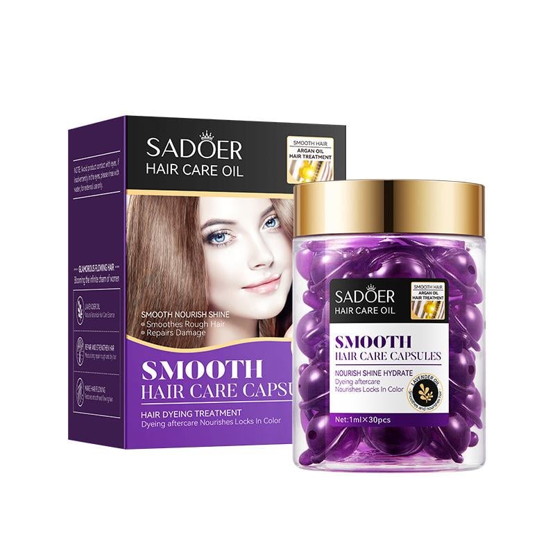 Капсулы для волос Sadoer Hair Care Argan Oil с маслом марокканского ореха жожоба лаванды и кератина 30 шт. (0140409)