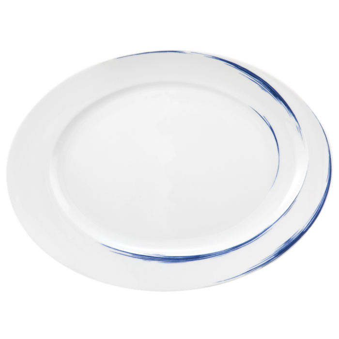 Тарелка овальная Blue Brush Seltmann 32x26,5 см (2508931)