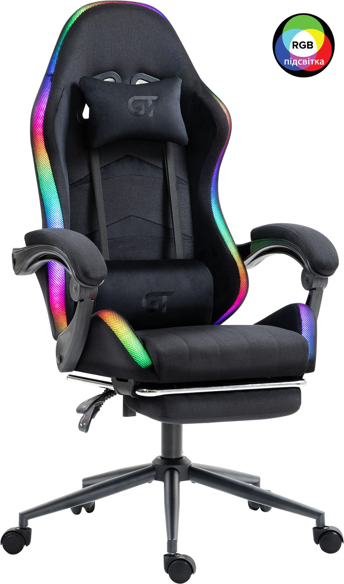 Кресло геймерское GT Racer X-2325 Fabric Black L - фото 2