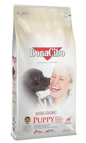 Корм сухий для активних щенят BonaCibo Puppy High Energy Chicken&Rice with Anchovy 15 кг Корм сухий для активних щенят BonaCibo Puppy High Energy Chicken&Rice with Anchovy 15 кг