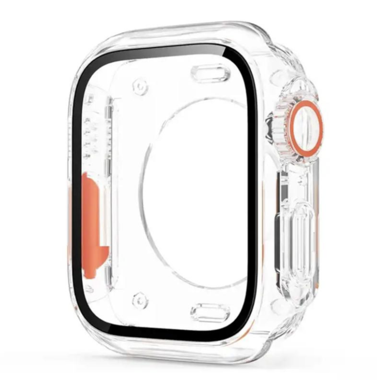 Чохол із захисним склом для Apple Watch у стилі Ultra 41 мм Прозорий (542028635)