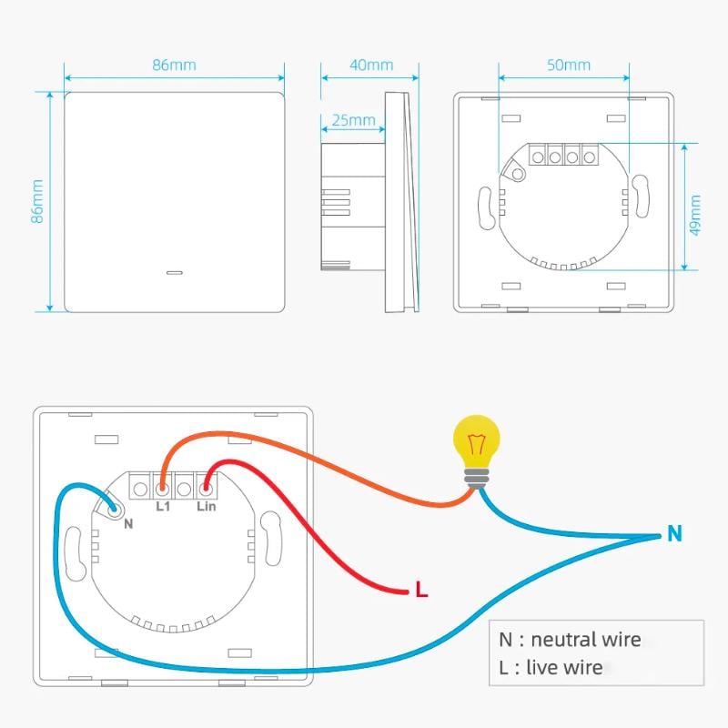 Выключатель Tuya/Ewelink 3 клавиши Zigbee Черный - фото 6 Выключатель Tuya/Ewelink 3 клавиши Zigbee Черный - фото 6