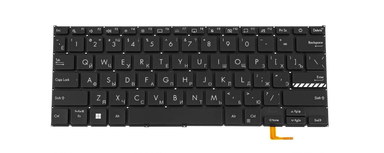 Клавиатура для ноутбука Asus D1402IA с подсветкой клавиш (0KNB0-112RUS00)