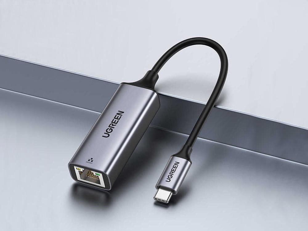 Адаптер переходник Ugreen USB Type-C в RJ45 Ethernet LAN сетевая карта 50737 для Macbook - фото 2