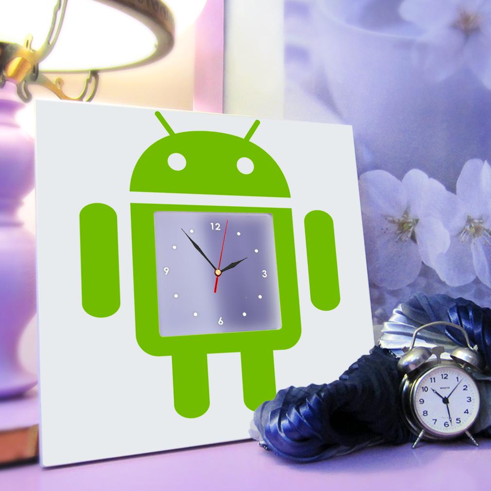 Часы Логотип Android 260x260 мм (C03374) - фото 3 Часы Логотип Android 260x260 мм (C03374) - фото 3