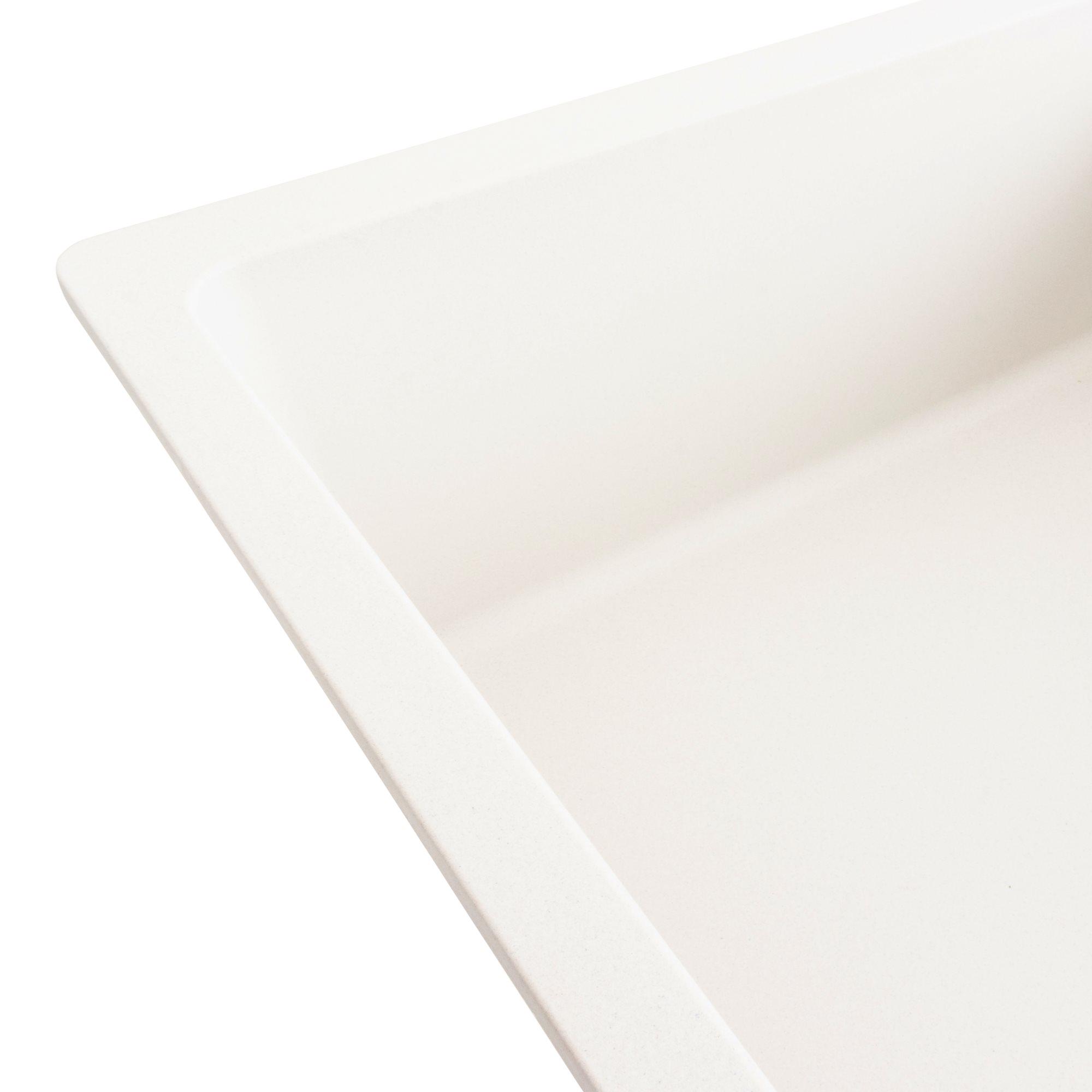 Мойка для кухни гранитная Platinum 7850 ROMA матовая Белоснежный - фото 4 Мойка для кухни гранитная Platinum 7850 ROMA матовая Белоснежный - фото 4