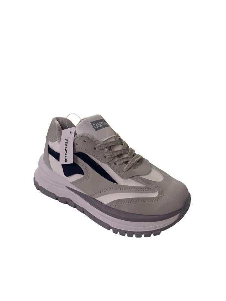 Кроссовки Violeta 172-40-3x04 женские Бело-серый (192220) - фото 4