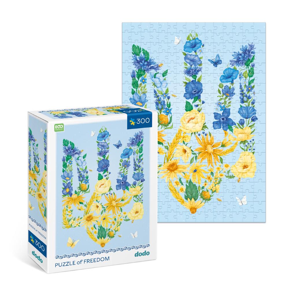 Пазл картонный Dodo Цветучий Трезуб 300 деталей