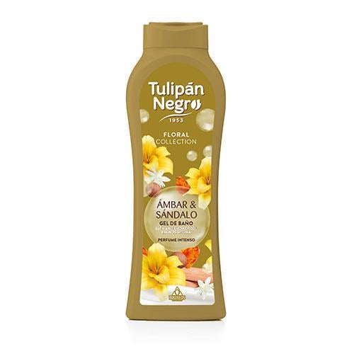 Парфюмированный гель для душа Tulipan Negro Floral Янтарь и сандал 650 мл