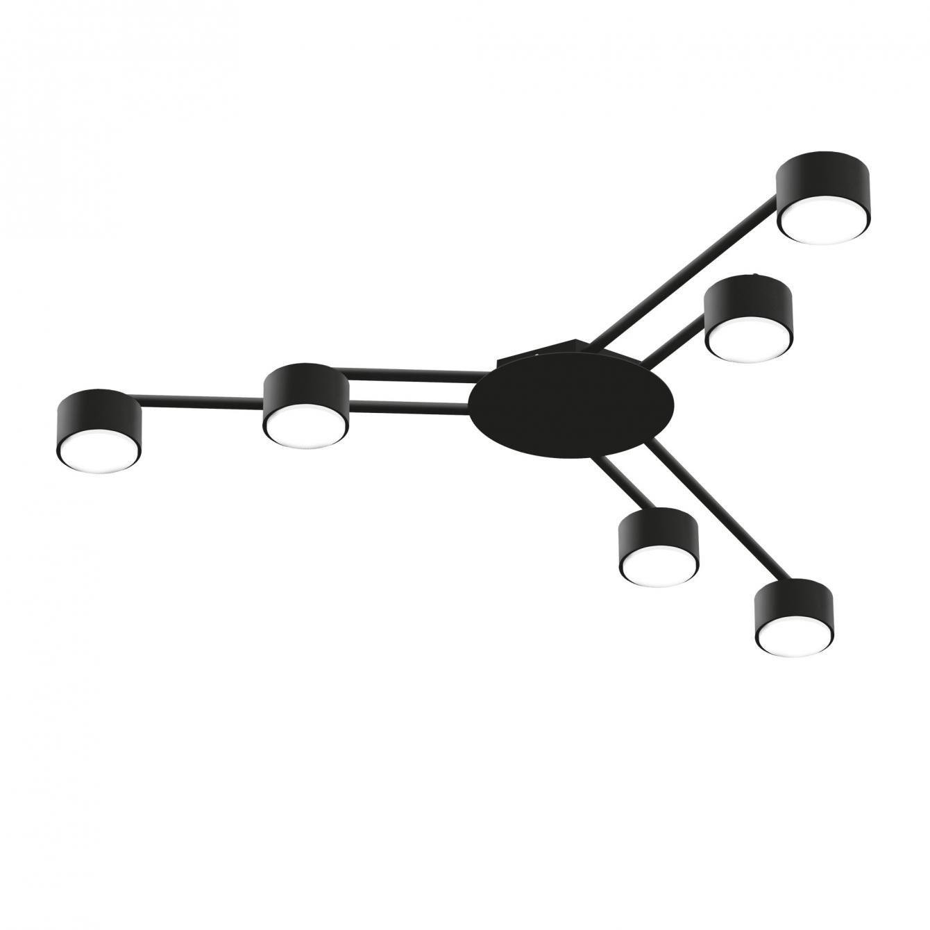 Світильник накладний Videx під лампу 6xGX53 Чорний (VL-SPF21B-B) Світильник накладний Videx під лампу 6xGX53 Чорний (VL-SPF21B-B)