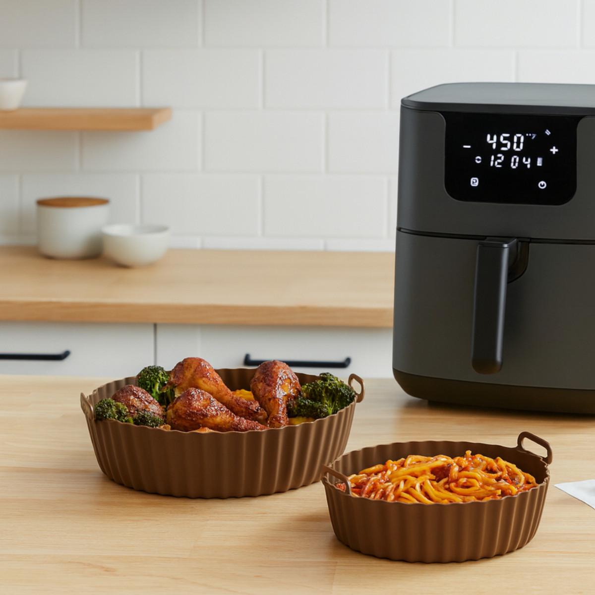 Набор силиконовых форм KITUA для аэрогриля мультипечи 2 шт. - фото 3 Набор силиконовых форм KITUA для аэрогриля мультипечи 2 шт. - фото 3