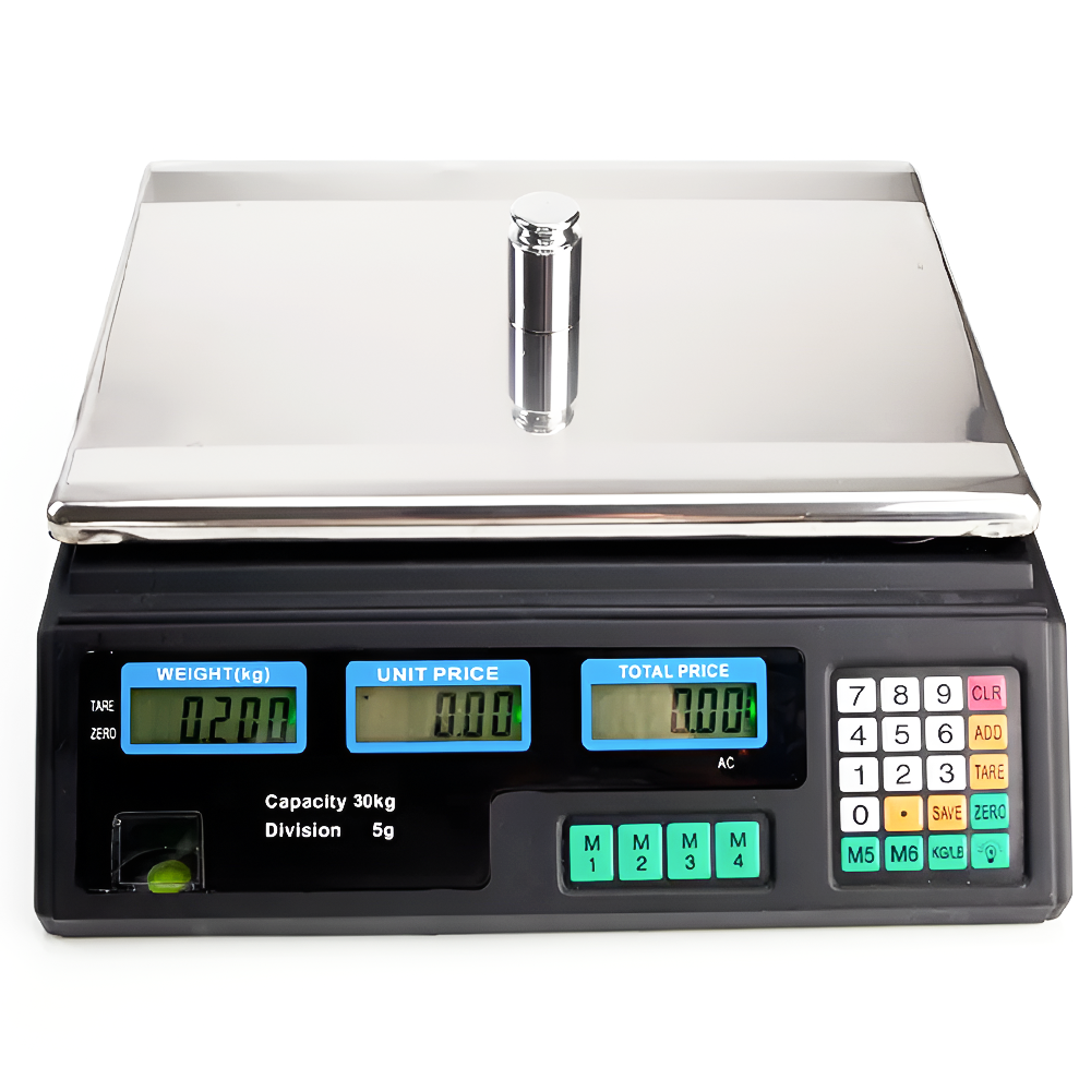 Торговельні ваги електронні Digital Lion ACS-A9 з точністю до 5 г до 30 кг Black