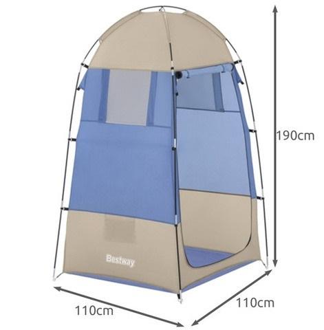 Намет-роздягальня в чохлі 4в1 110х190х110 см Синій/Бежевий - фото 2 Намет-роздягальня в чохлі 4в1 110х190х110 см Синій/Бежевий - фото 2