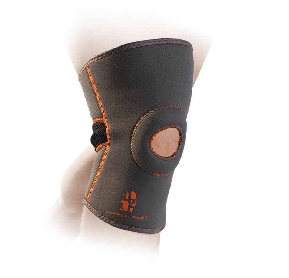 Наколенник MadMax MFA-297 Knee Support with Patella Stabilizer L Dark Grey/Orange (27343102)
