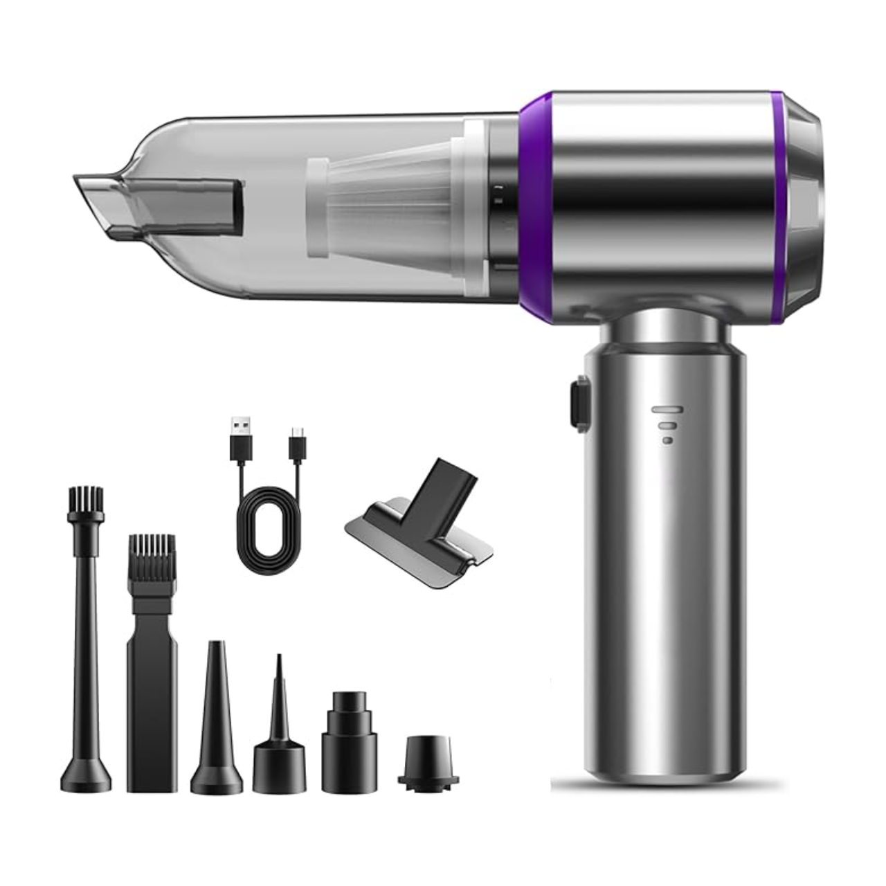 Автопилосос бездротовий 9 насадок 2000 mAh 100W 8000 об/хв (HL-121) Автопилосос бездротовий 9 насадок 2000 mAh 100W 8000 об/хв (HL-121)