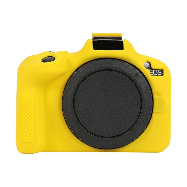 Чехол для фотоаппаратов Canon EOS R50 защитный силиконовый Желтый