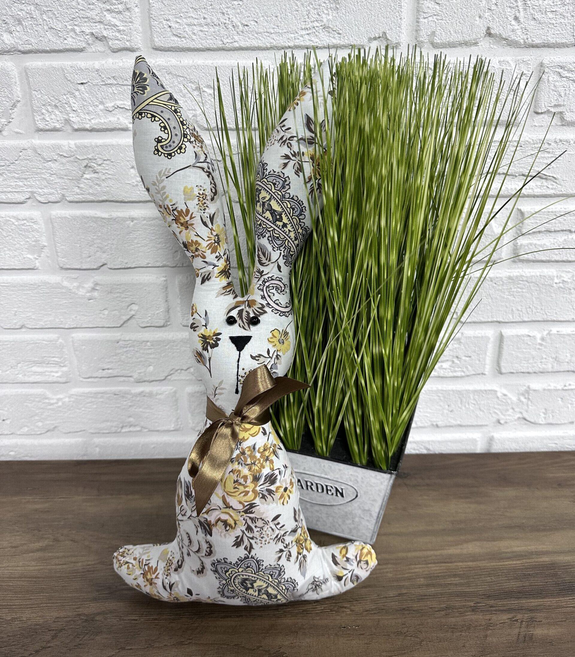 Кролик пасхальный Rose yellow Comfort Home текстильный 45 см