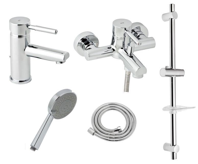 Набір змішувачів для ванни GENEBRE Tau 04TA1V17RO зі штангою (19874)