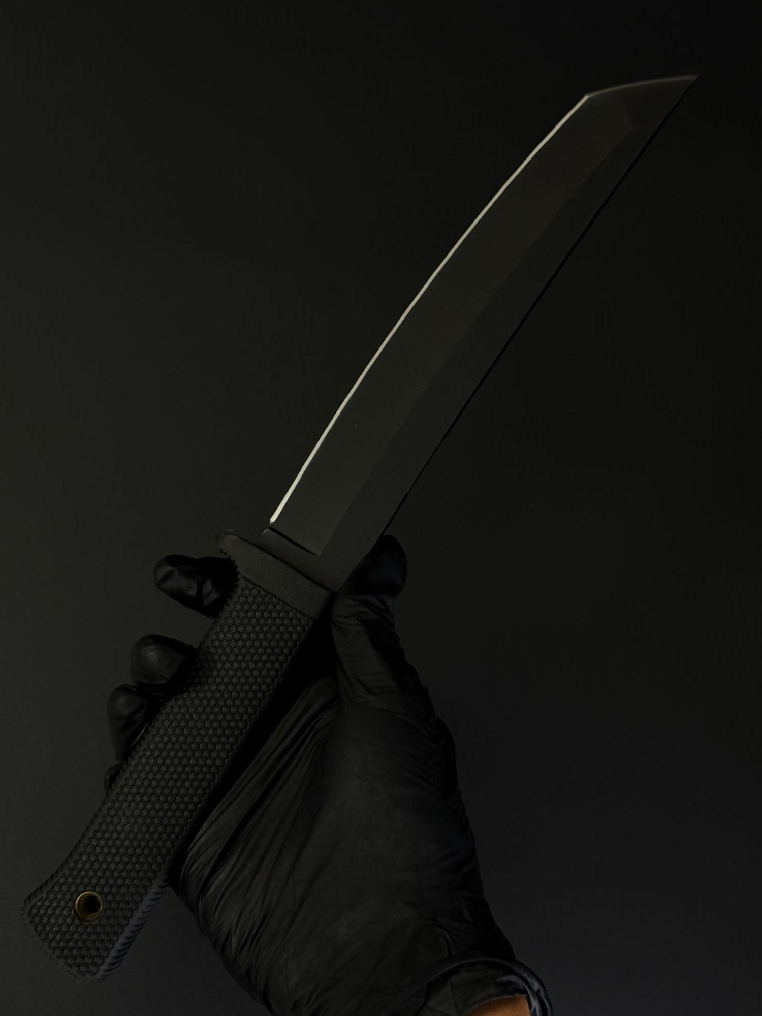 Нож танто Gorillas BBQ KN1079 2620 с кресалом и фонариком Черный - фото 9