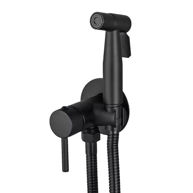Смеситель для гигиенического душа Wezer скрытый EKO9В-01-BLACK Черный (158151)