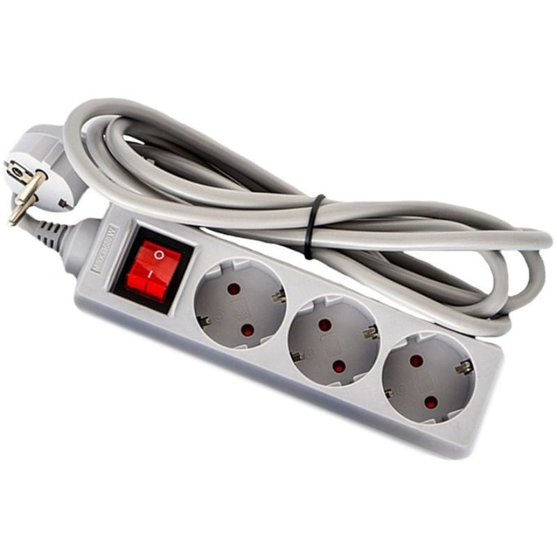 Мережевий фільтр-подовжувач Logan SFG3-3 3 розетки 3 м Gray (28690340) - фото 1 Мережевий фільтр-подовжувач Logan SFG3-3 3 розетки 3 м Gray (28690340) - фото 1