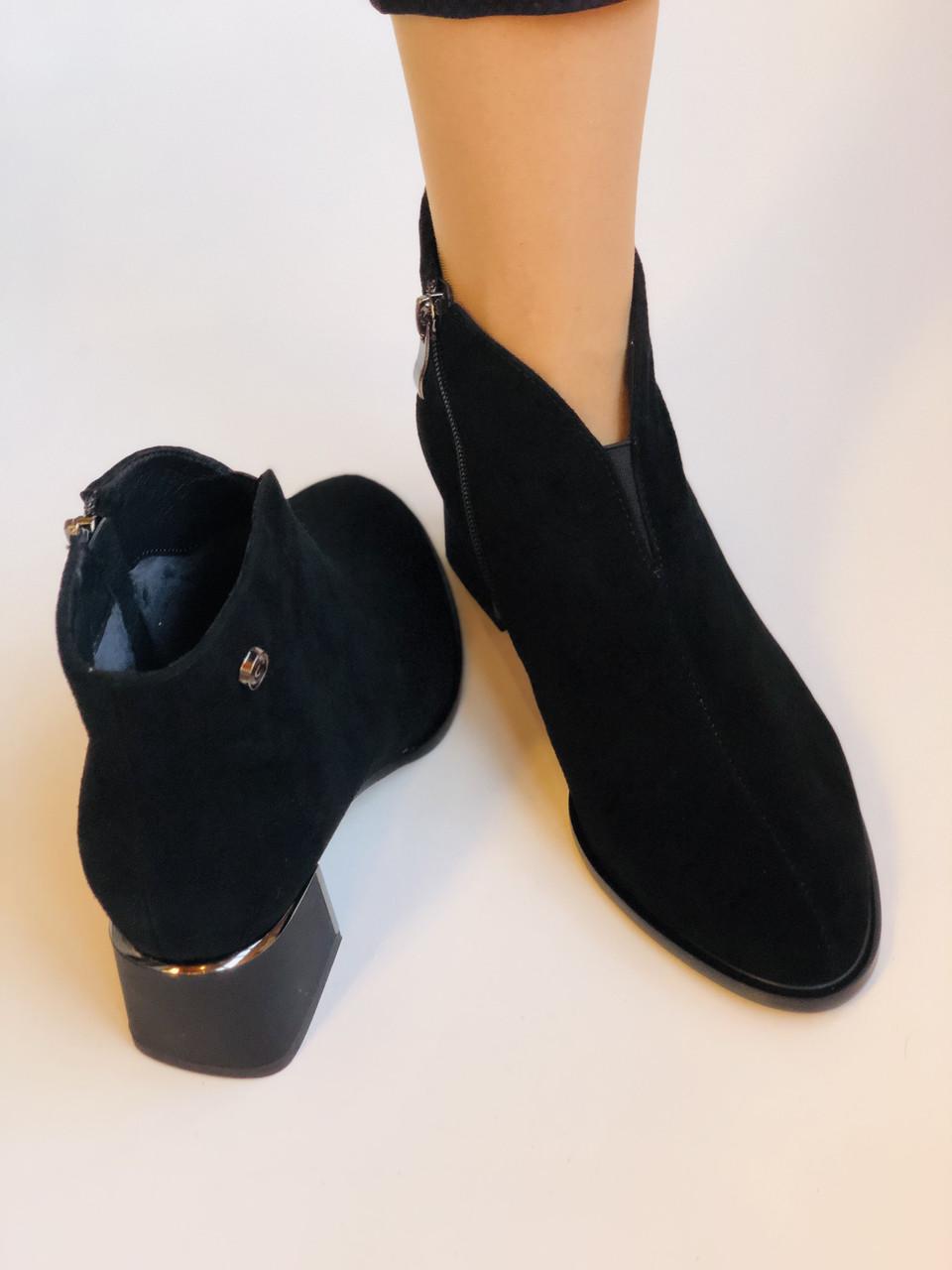 Ботильоны женские осенние Erisses р. 37 24,0 см Черный (2294) - фото 8