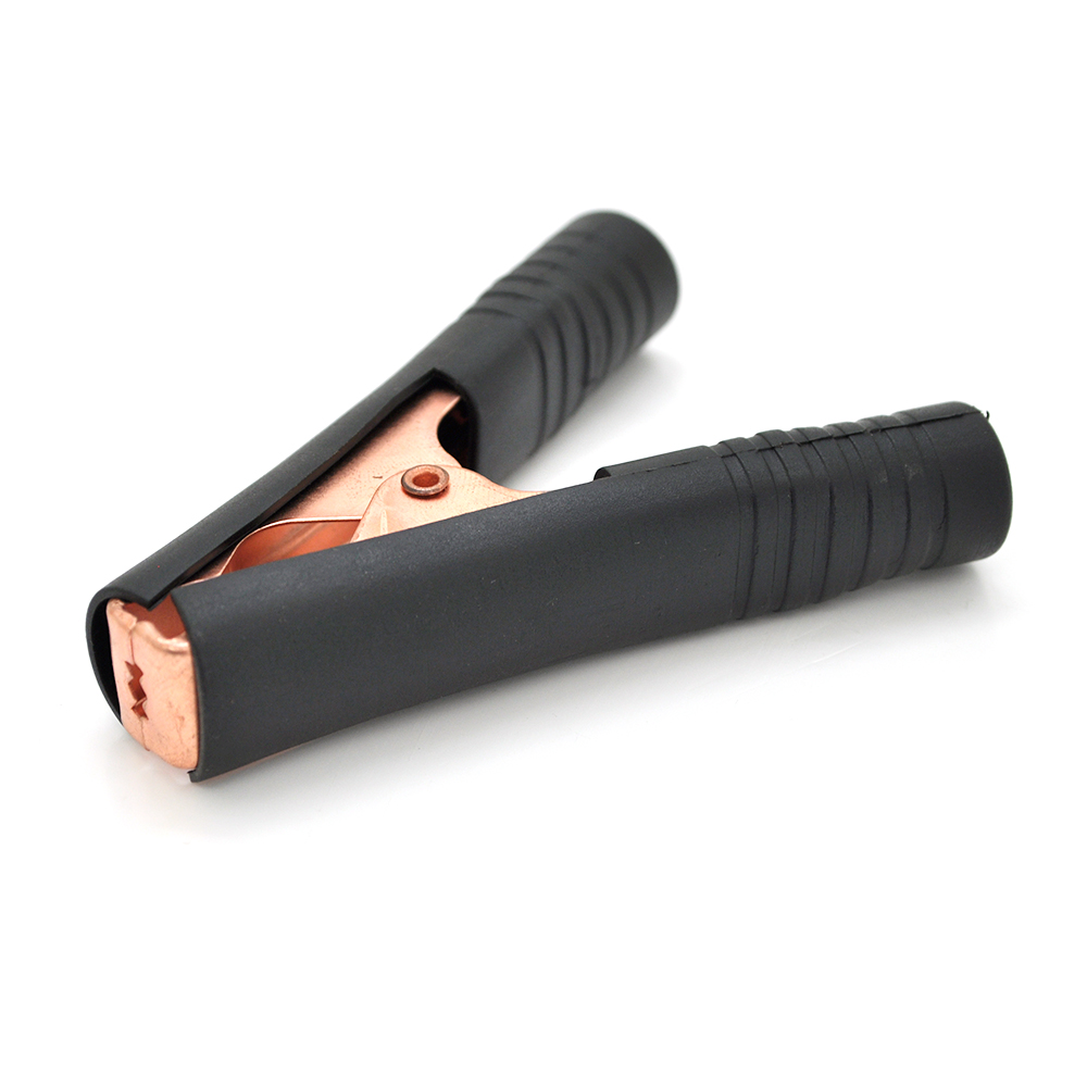 Аккумуляторный зажим крокодил ток 100а с плотным резиновым кожухом 90 мм Черный (YUT_V10866)