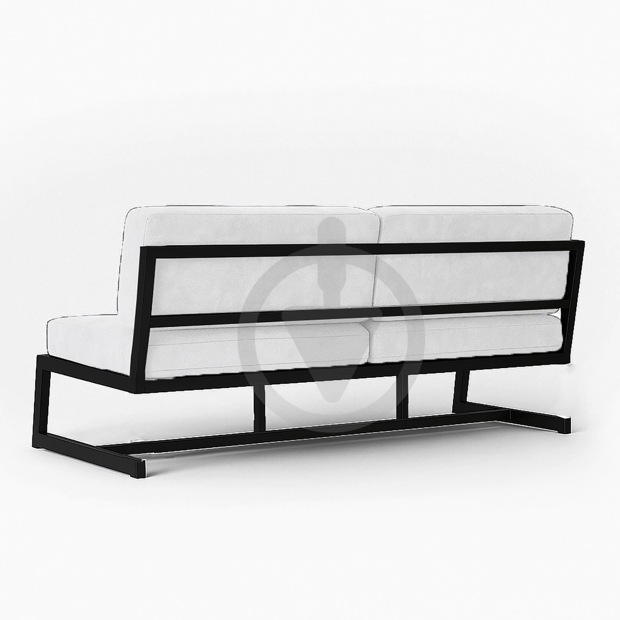 Диван металлический AVVS Атлас лофт велюр 156 см Белый - фото 3 Диван металлический AVVS Атлас лофт велюр 156 см Белый - фото 3