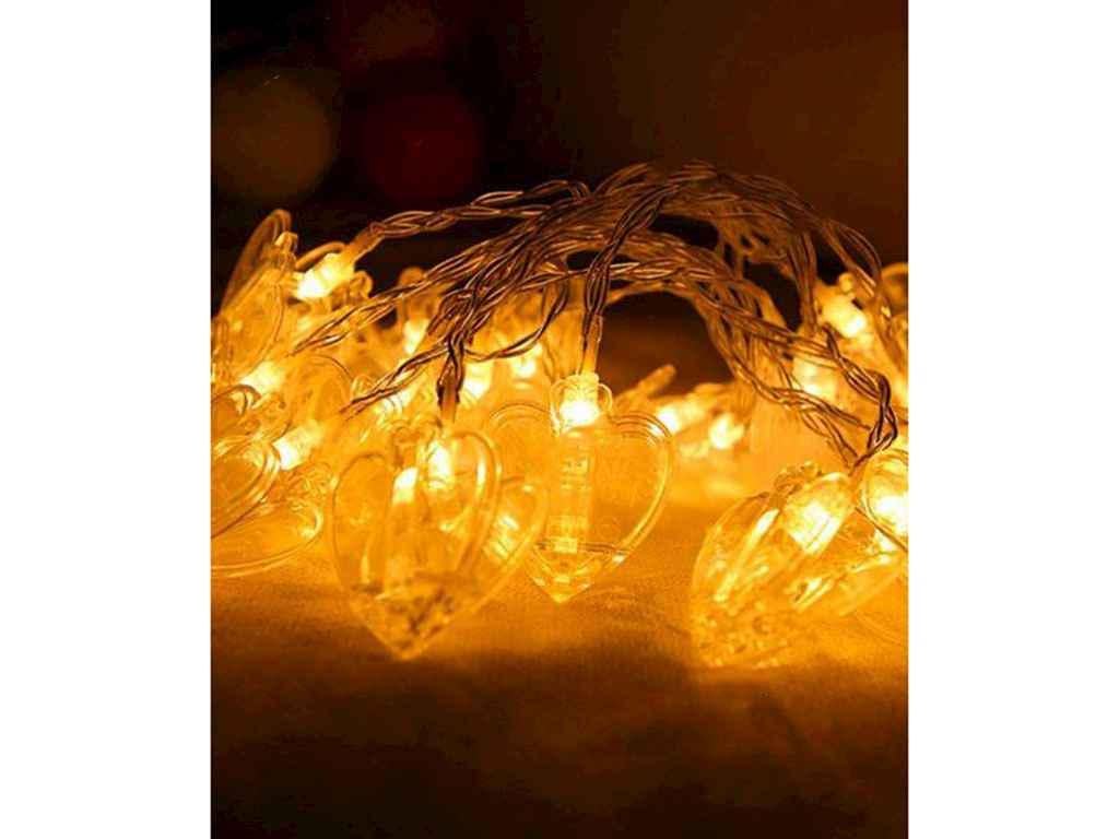 Гірлянда Фігурки 100LED Прищіпка Роса 10 м Теплий білий (1698-35)