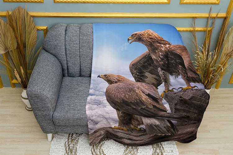 Плед Eagles High mountain плюш двухслойный 135х150 см (114007-2)