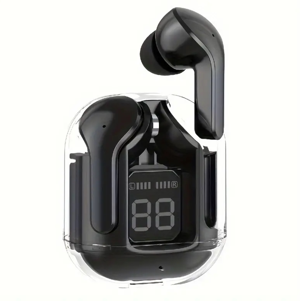 Наушники беспроводные Acefast вакуумные с шумоизоляцией Bright Black (143392)