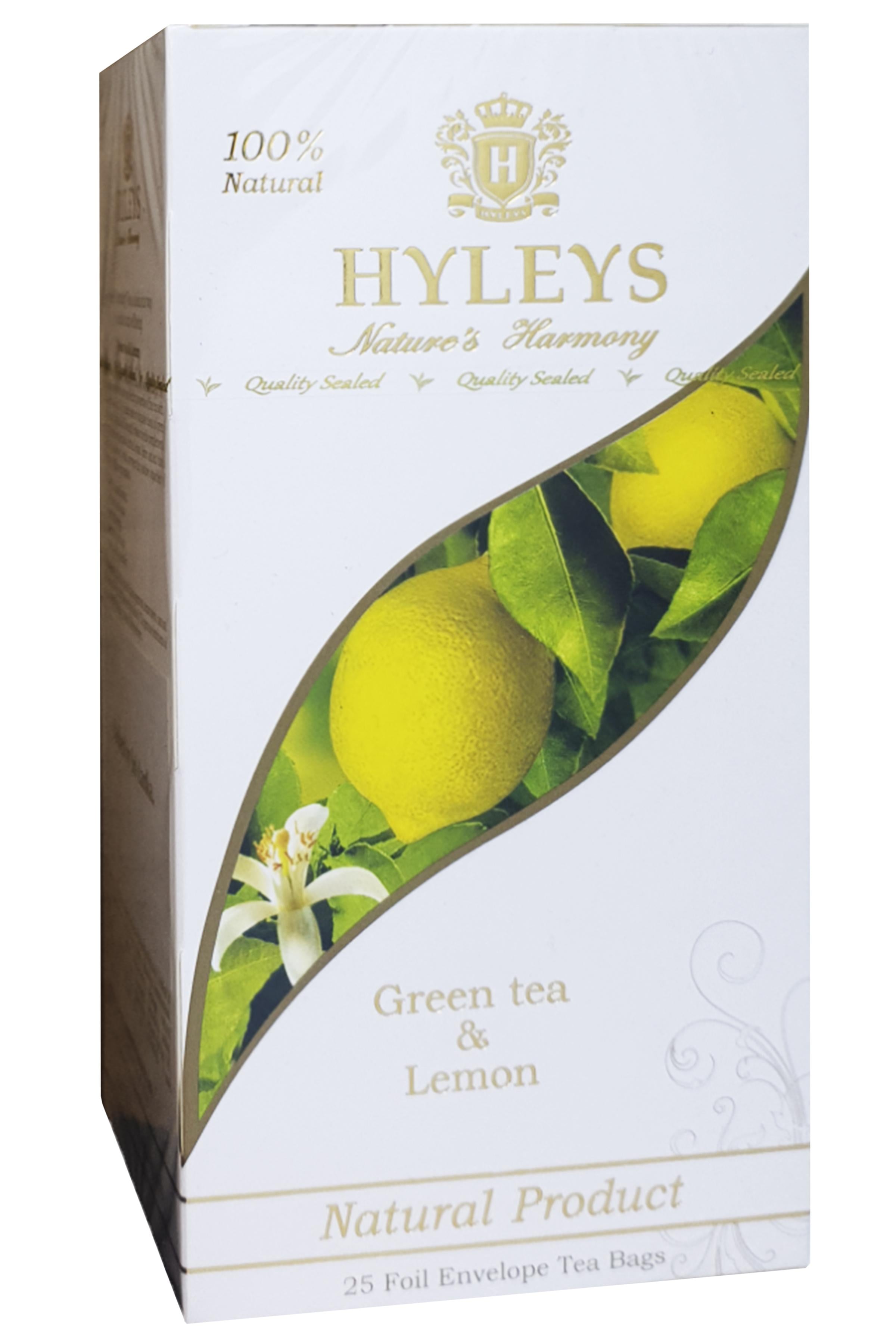 Чай зеленый Hyleys с лимоном 25 пакетиков (58353)
