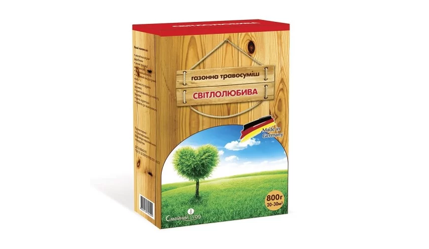 Газонна трава Сімейний Сад Світлолюбива 800 г - фото 1