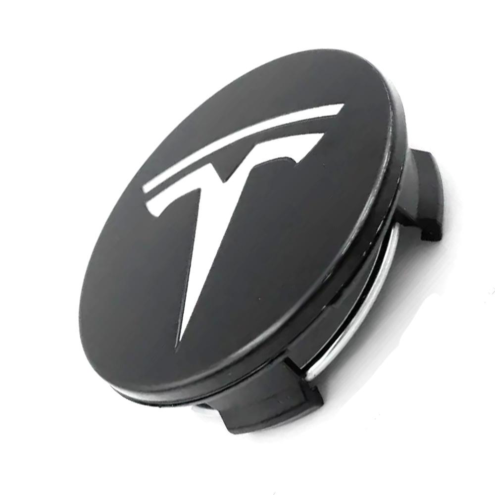 Заглушки дисків Tesla 57 мм Чорний/Хром (26551584)