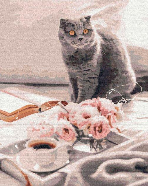 Картина за номерами Brushme Улюблений британець 40х50 см у термопакеті (BS51927-mt)