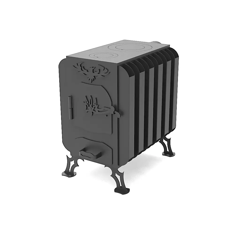 Печь-радиатор длительного горения с варочной поверхностью - фото 1 Печь-радиатор длительного горения с варочной поверхностью - фото 1