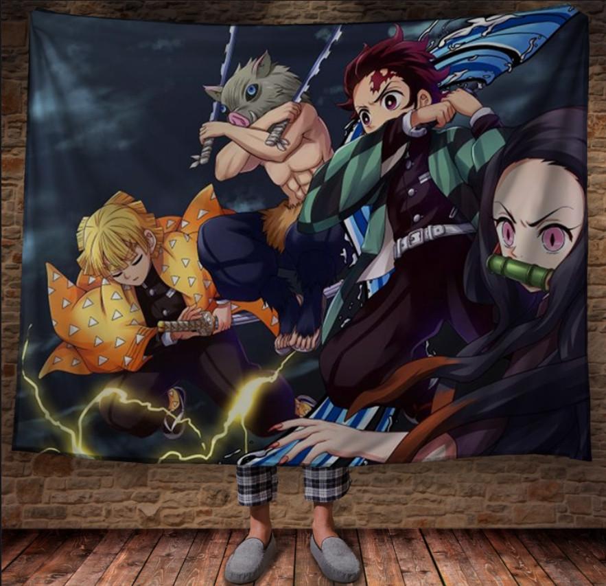 Плед с 3D принтом Demon Slayer Kimetsu no Yaiba 150х200 см (epi_1636) Плед с 3D принтом Demon Slayer Kimetsu no Yaiba 150х200 см (epi_1636)