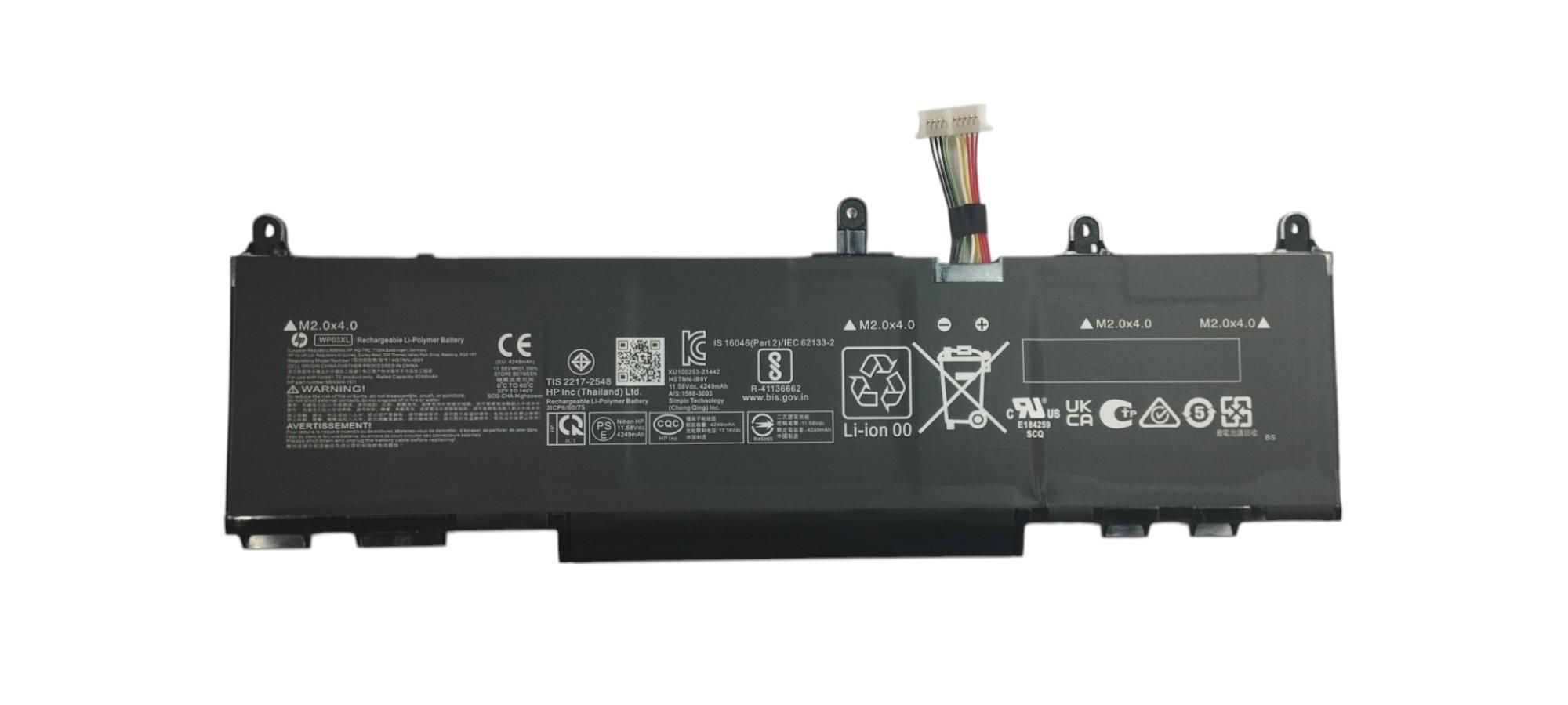 Аккумулятор для ноутбука HP EliteBook 845 G9 WP03XL 11,58V 4249 mAh