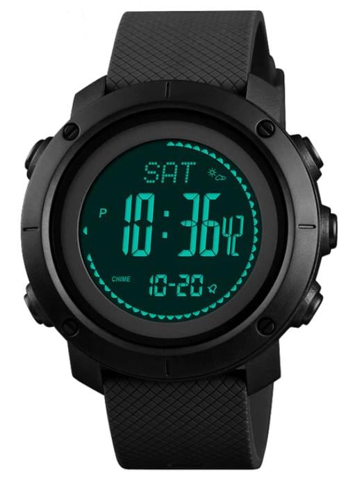 Годинник чоловічий кварцевий Skmei Skmei 1427 Compass Black New